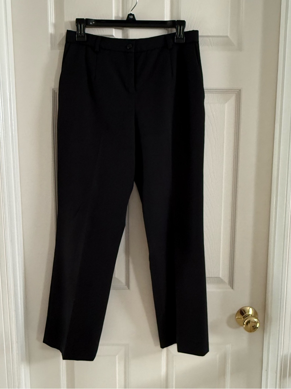 Pendleton Virgin Wool Black Straight-Leg Dress Trousers